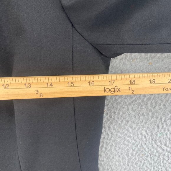 Calvin Klein Blazer Womens 4 Black Peak Lapel Button Up Pockets Office Career - Picture 8 of 9